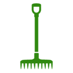 rake icon for lawn clean up