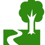 path and tree icon for walkways