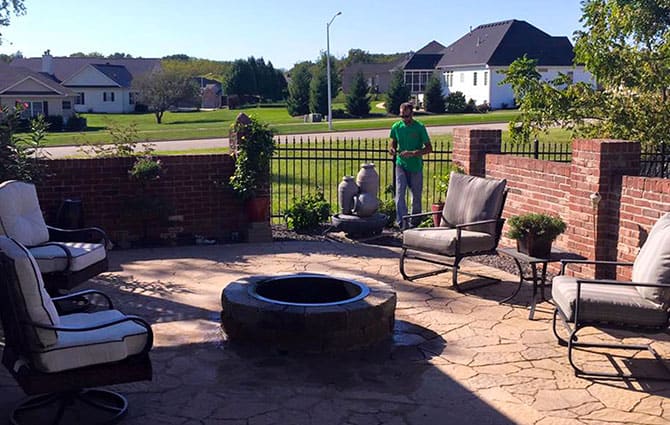 firepit landscaping services near chatham illinois