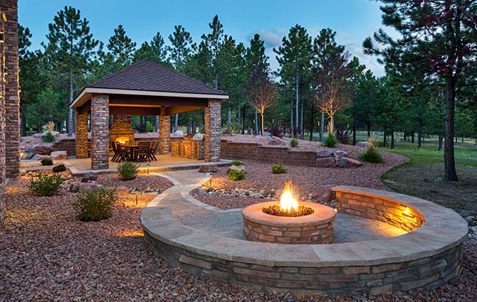 fire pit installation and landscaping services near springfield illinois