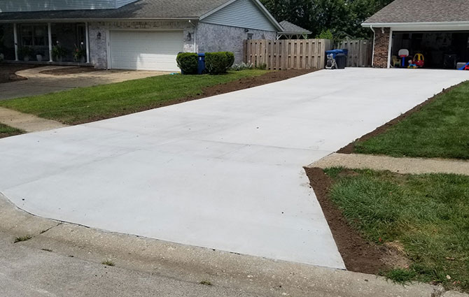 concrete driveways springfield il