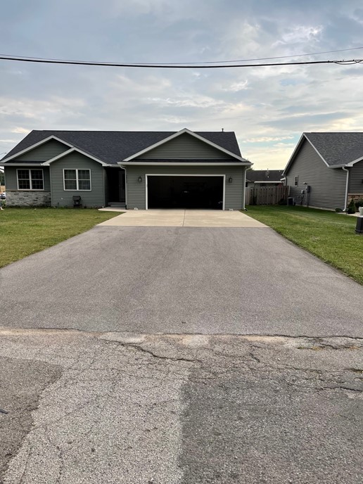 Deep Roots - Asphalt Services - freshly paved driveway, dried - Chatham, IL