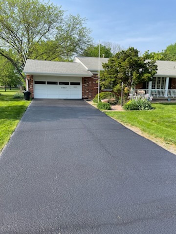 Deep Roots - Asphalt Services - freshly paved driveway - Chatham, IL