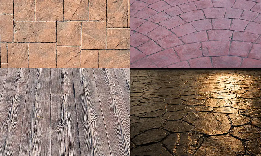 examples of stamped concrete designs - Chatham, IL